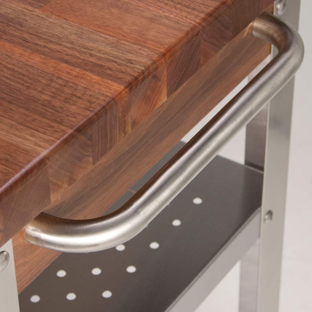 John Boos WAL-CUCE30 American Black Walnut Cucina Elegante Cart