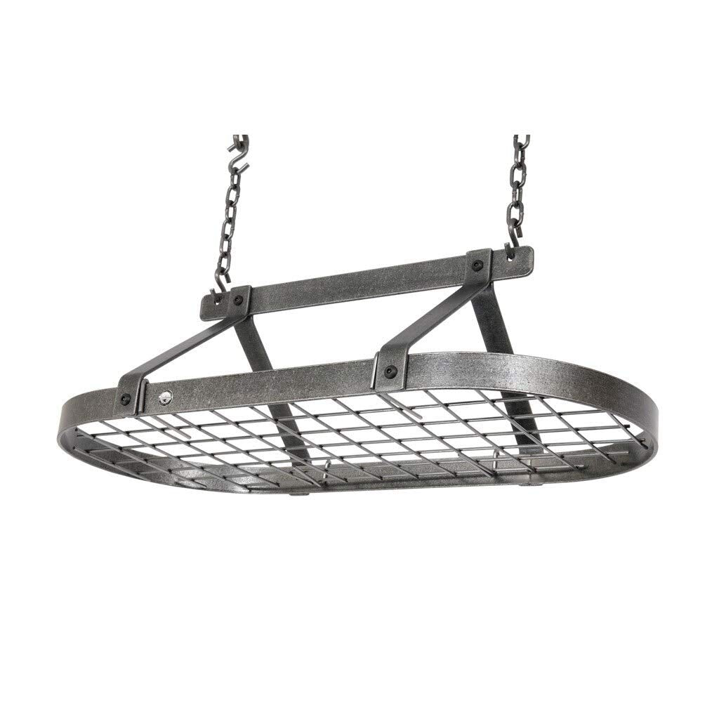 Enclume DR4 HS Classic Oval Ceiling Pot Rack w/ 12 Hooks HS