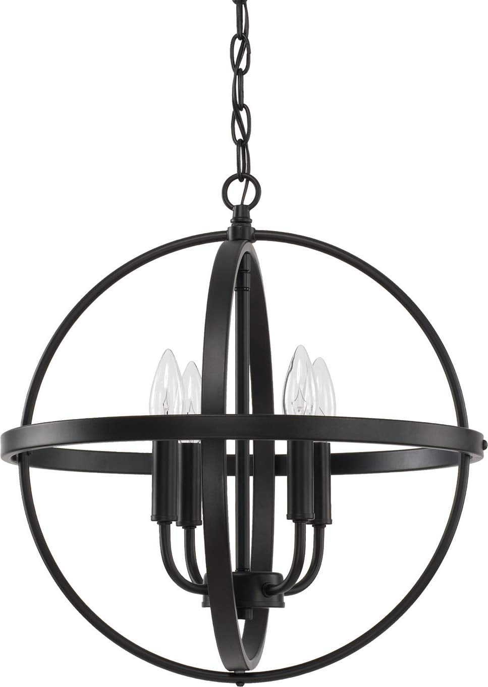 Capital Lighting 317541MB Hartwell 4 Light Pendant Matte Black