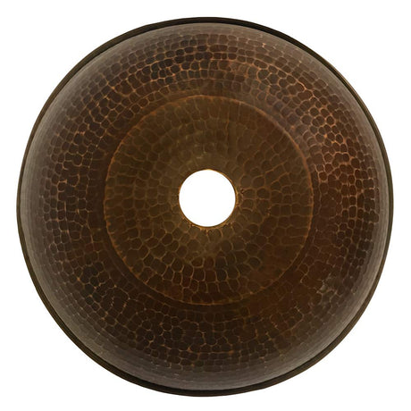 Premier Copper Products SH-L100DB Hand Hammered Copper 10.5-Inch Dome Pendant Light Shade