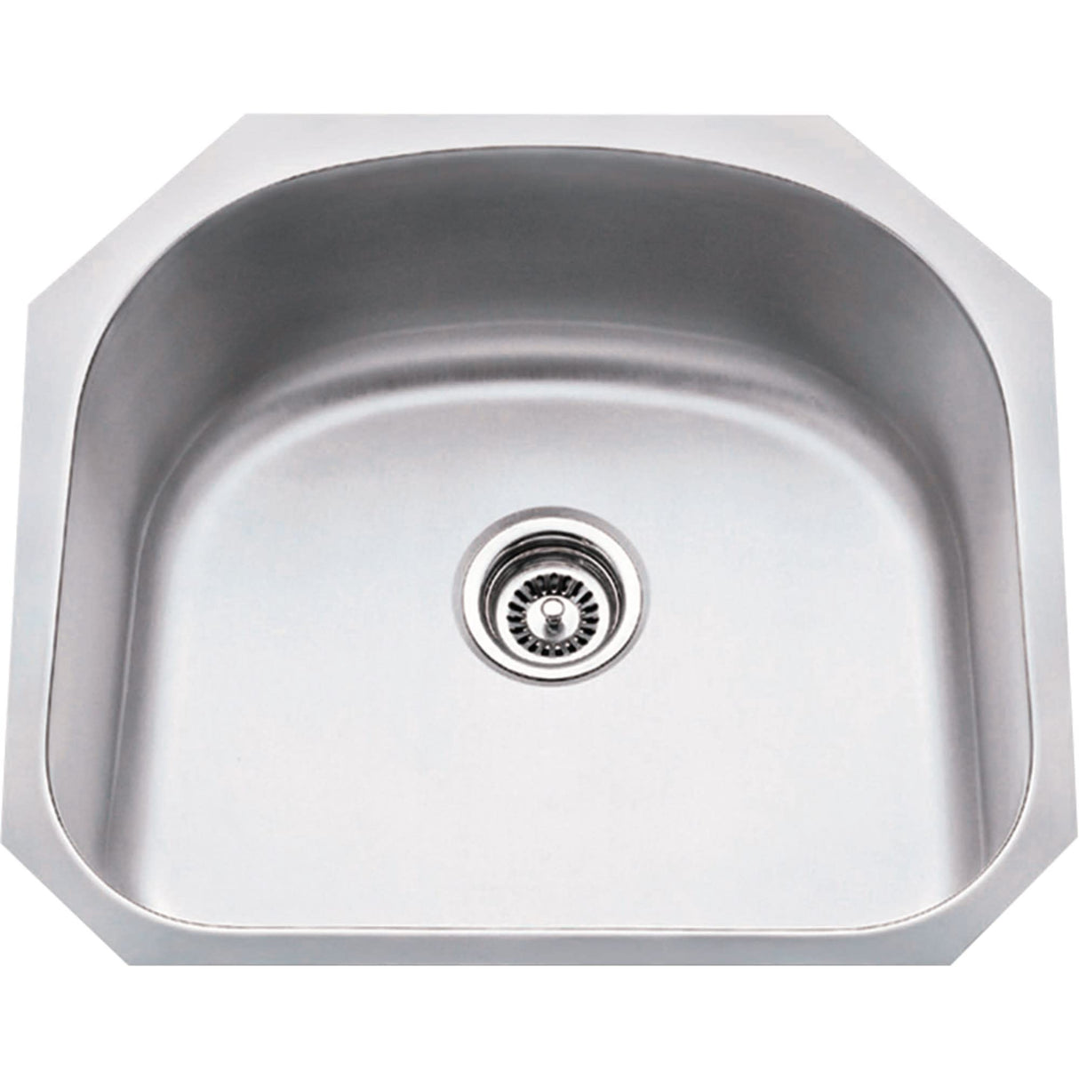 Hardware Resources 861 23-1/4" L x 20-7/8" W x 9" D Undermount 18 Gauge Stainless Steel Single Bowl Sink