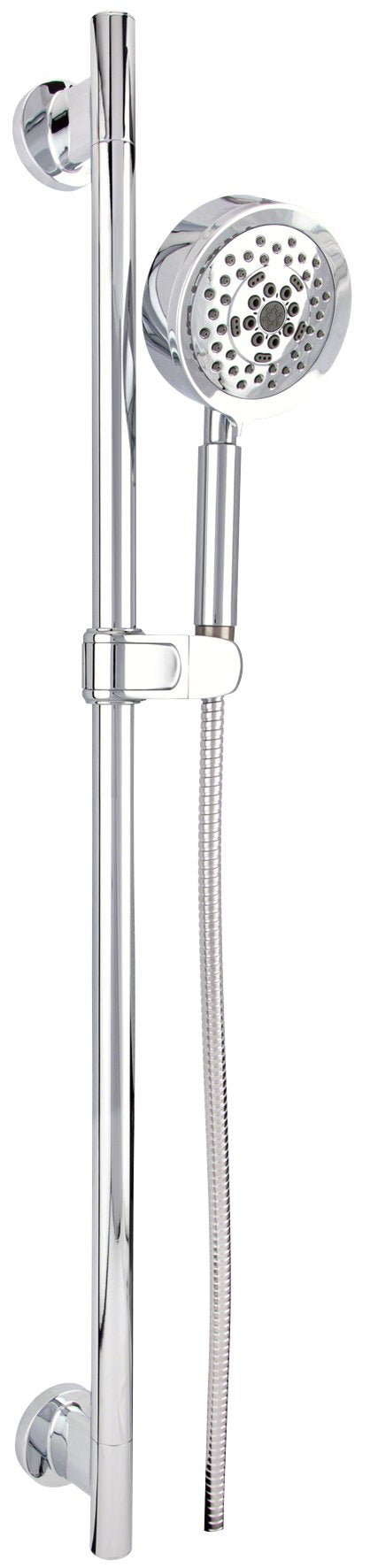 Gerber D461729 Chrome Versa 30" Slide Bar Assembly With Parma 5-function HA...