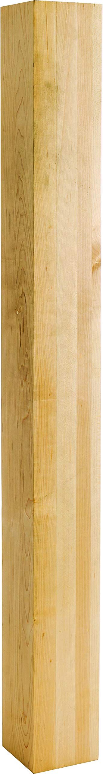 Hardware Resources P37RW 3-3/4" W x 3-3/4" D x 35-1/2" H Rubberwood Baroque Post