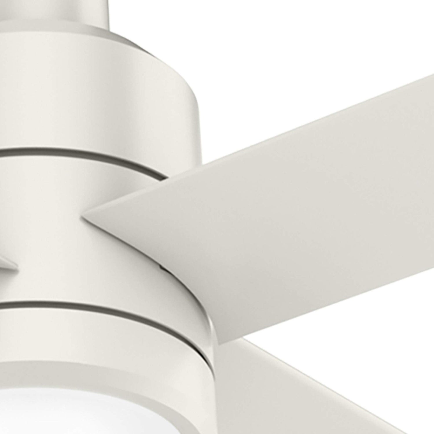 Hunter Fan Company, 76025, 96 inch Trak White Indoor / Outdoor Commercial Ceiling Fan with LED Light Kit and Wall Control