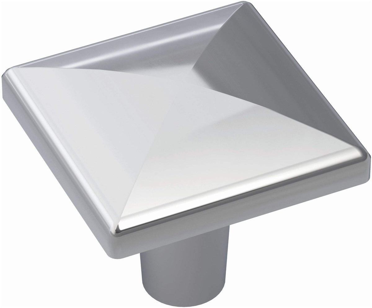 Amerock Cabinet Knob Polished Chrome 1-1/8 inch (29 mm) Length Extensity 1 Pack Drawer Knob Cabinet Hardware