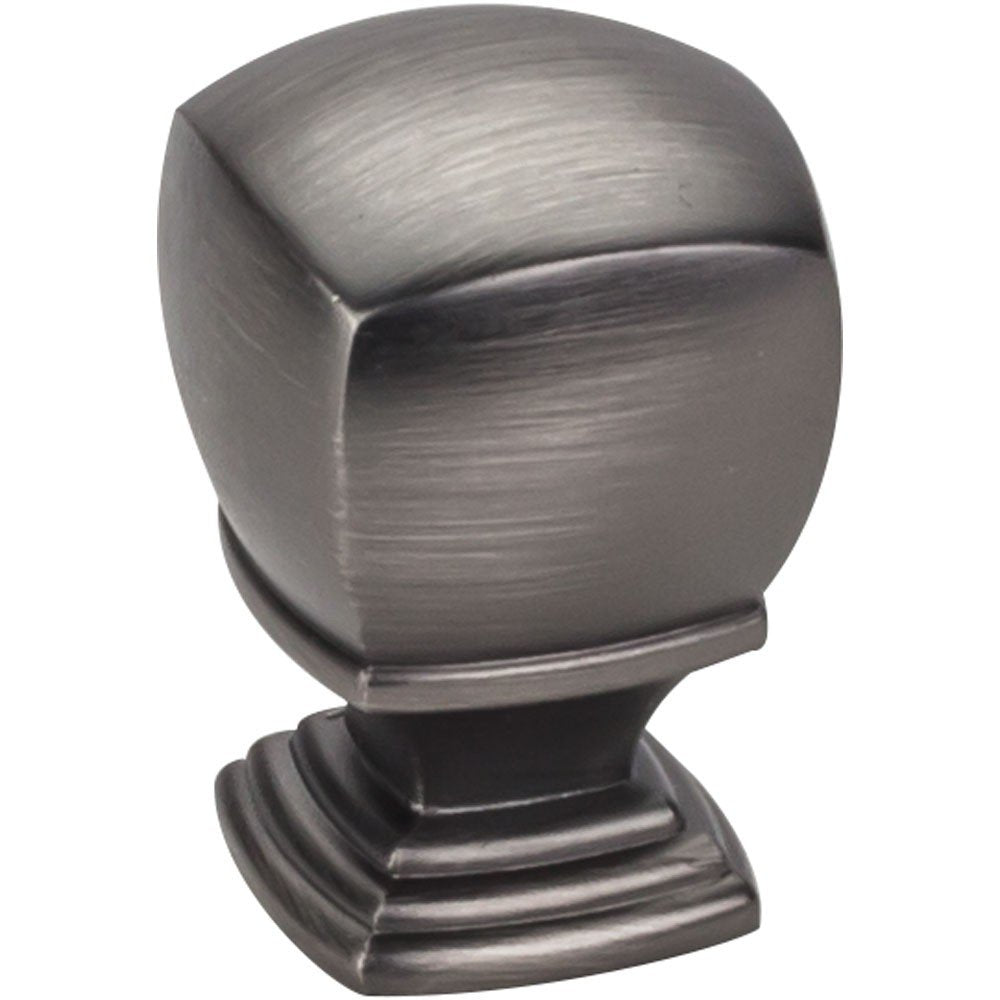 Jeffrey Alexander 188L-BNBDL 1" Overall Length Brushed Pewter Katharine Cabinet Knob