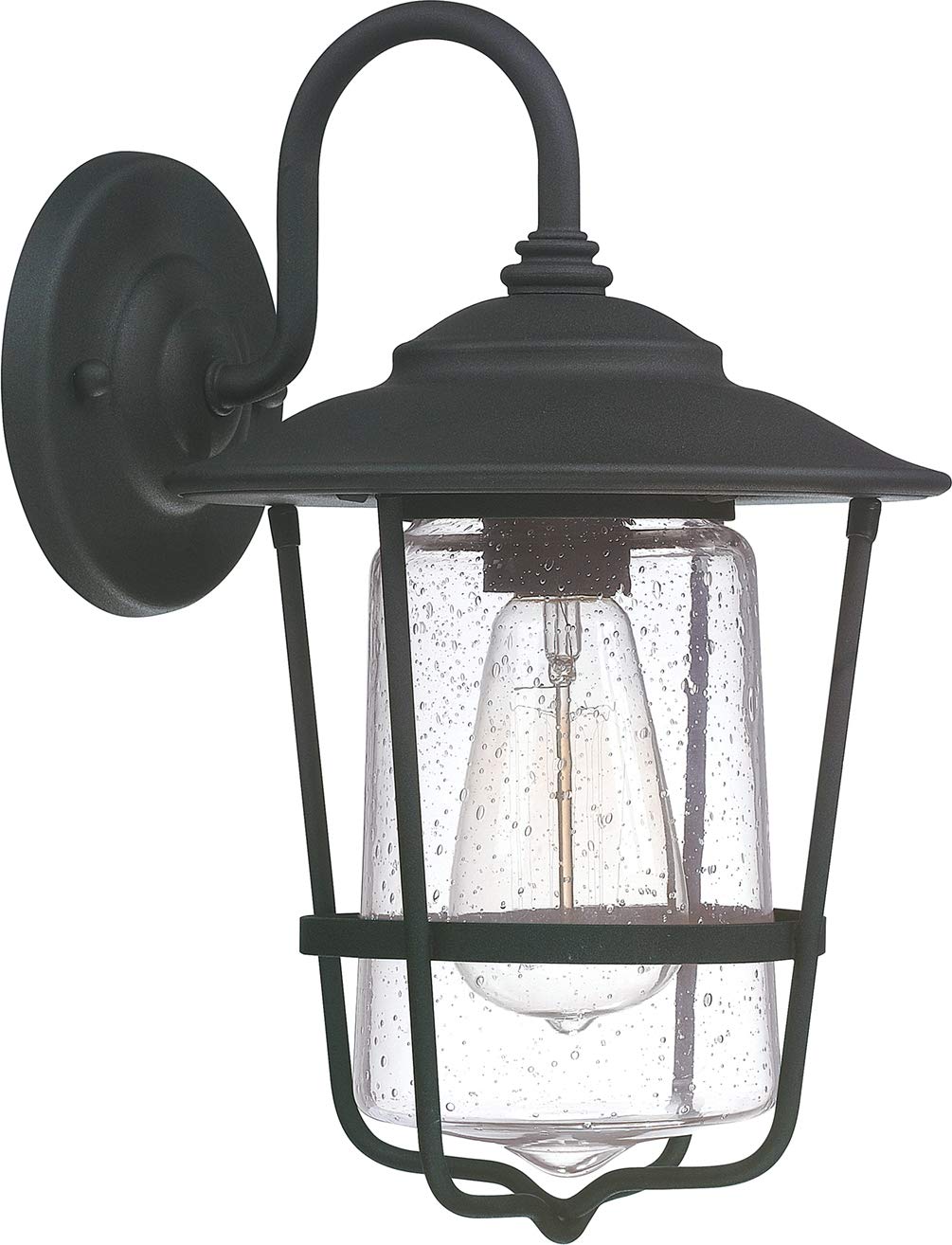 Capital Lighting 9601BK Creekside 1 Light Outdoor Wall Lantern Black