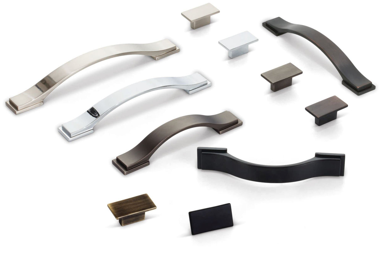 Jeffrey Alexander 80152-128BNBDL 128 mm Center-to-Center Brushed Pewter Strap Mirada Cabinet Pull