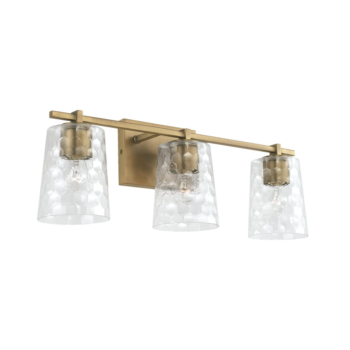 Capital Lighting 143531AD-517 Burke 3 Light Vanity Aged Brass