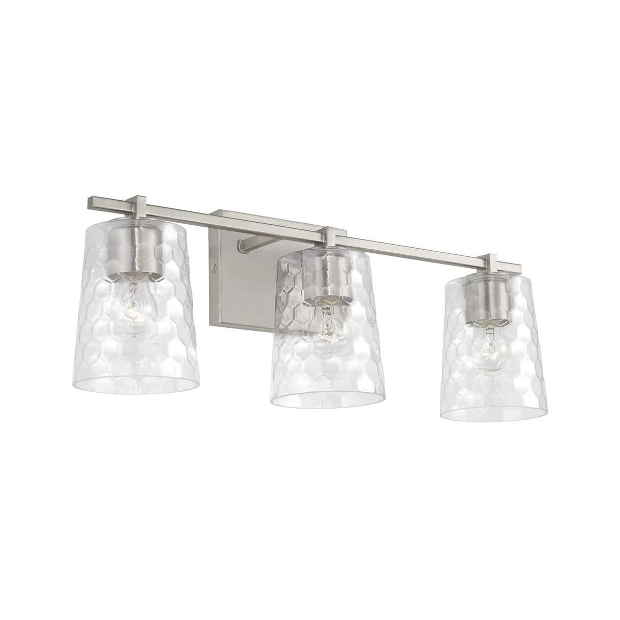 Capital Lighting 143531BN-517 Burke 3 Light Vanity Brushed Nickel