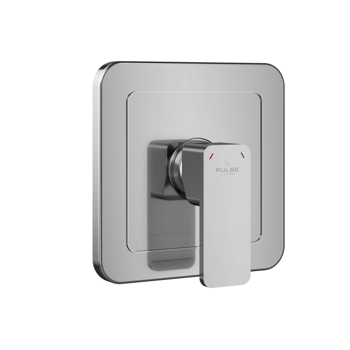 PULSE ShowerSpas 3003-RIV-PB-CH Tru-Temp Mixing Valve, Pressure Balance Rough-In Valve Trim Kit, Square, 1/2" NPT, Polished Chrome