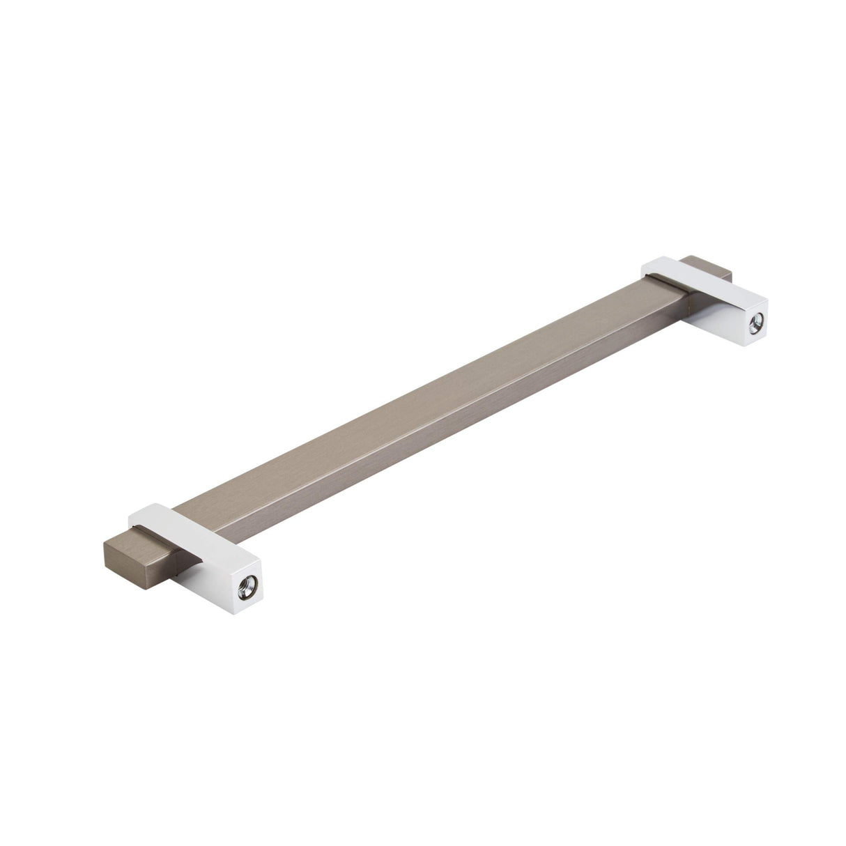 Amerock Cabinet Pull Black Brushed Nickel/Polished Chrome 7-9/16 inch (192 mm) Center to Center Mulino 1 Pack Drawer Pull Drawer Handle Cabinet Hardware