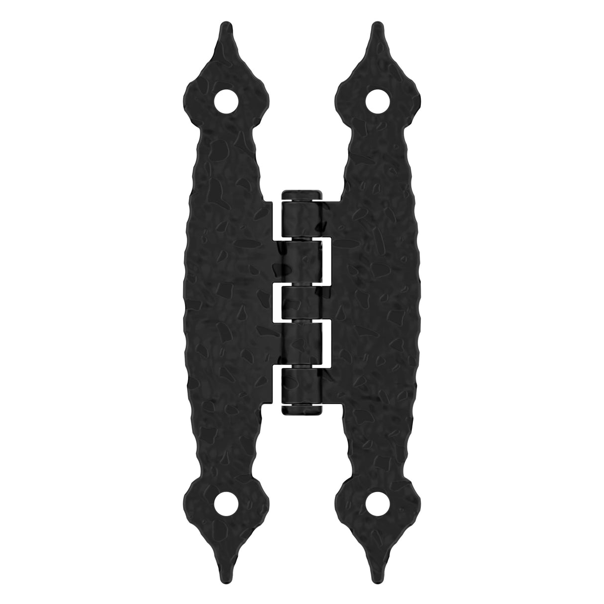 Amerock Cabinet Hinge 3-1/2 inch (89 mm) Length Hinge Colonial Black 2 Pack Non Self-Closing Hinge H-Type Hinge Cabinet Door Hinge
