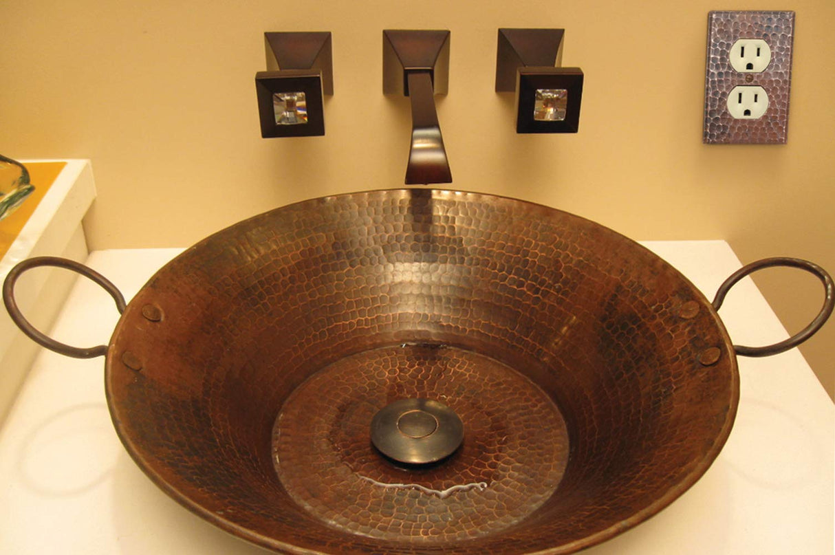 Premier Copper Products SO2 Copper Switch Plate Single Duplex with Two Hole Outlet Cover, Oil Rubbed Bronze