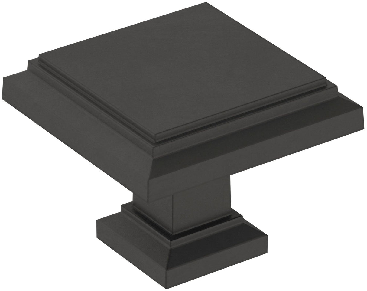 Amerock Cabinet Knob Matte Black 1-1/4 inch (32 mm) Length Appoint 1 Pack Drawer Knob Cabinet Hardware