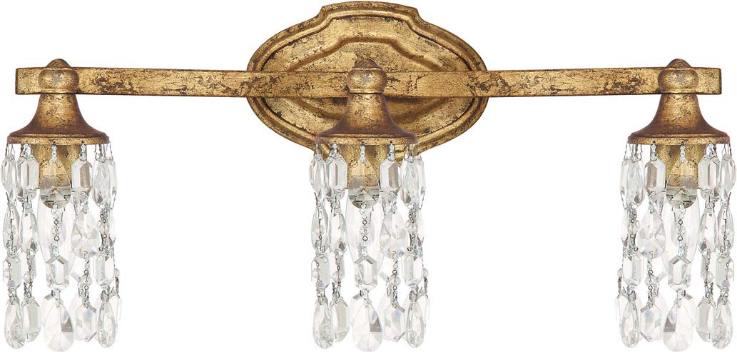Capital Lighting 8523AG-CR Blakely 3 Light Vanity Antique Gold