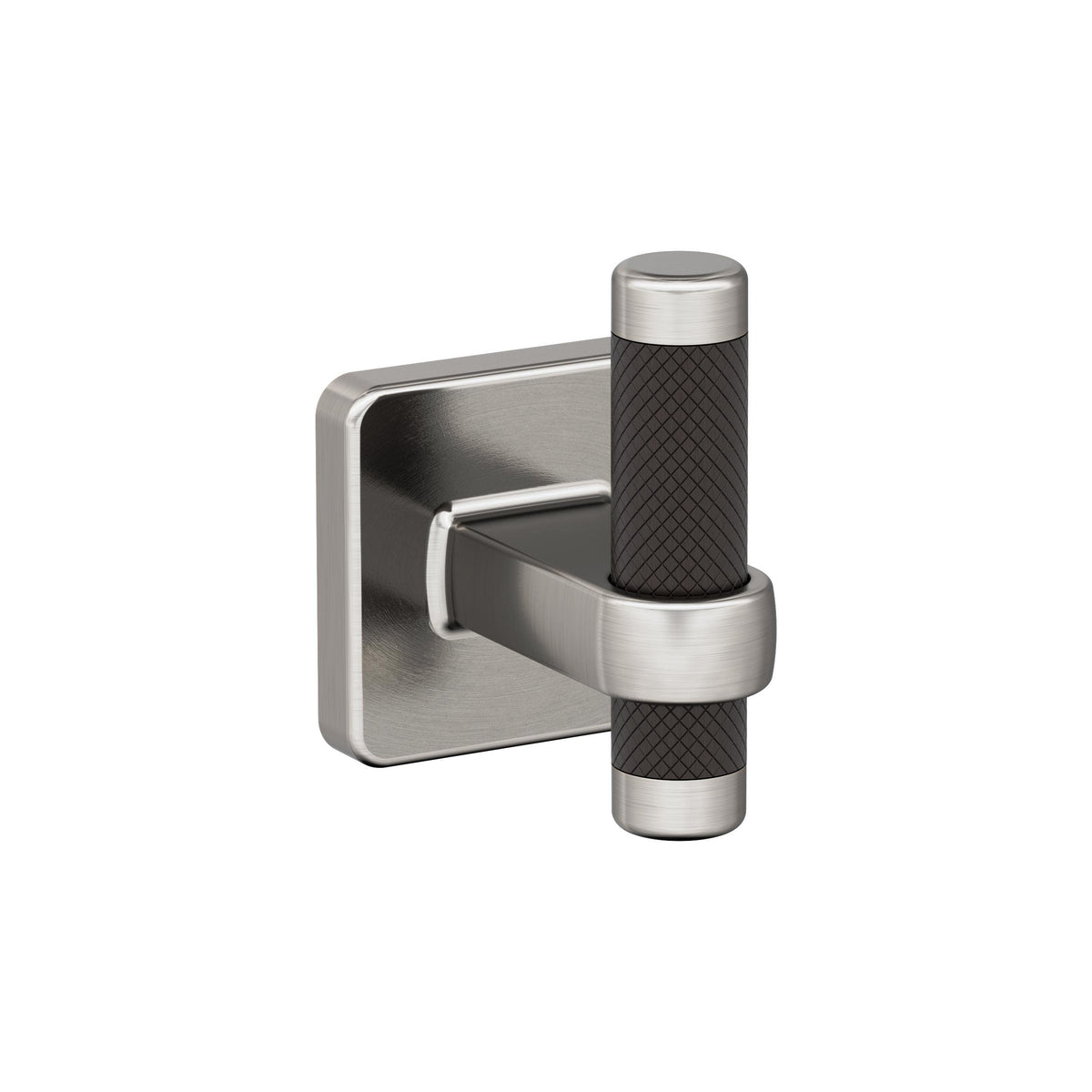 Amerock BH36563G10ORB Brushed Nickel/Oil-Rubbed Bronze Single Robe Hook 2-11/16 in. (68 mm) Length Towel Holder Esquire Towel Hook for Bathroom Bathroom Hardware Bath Accessories