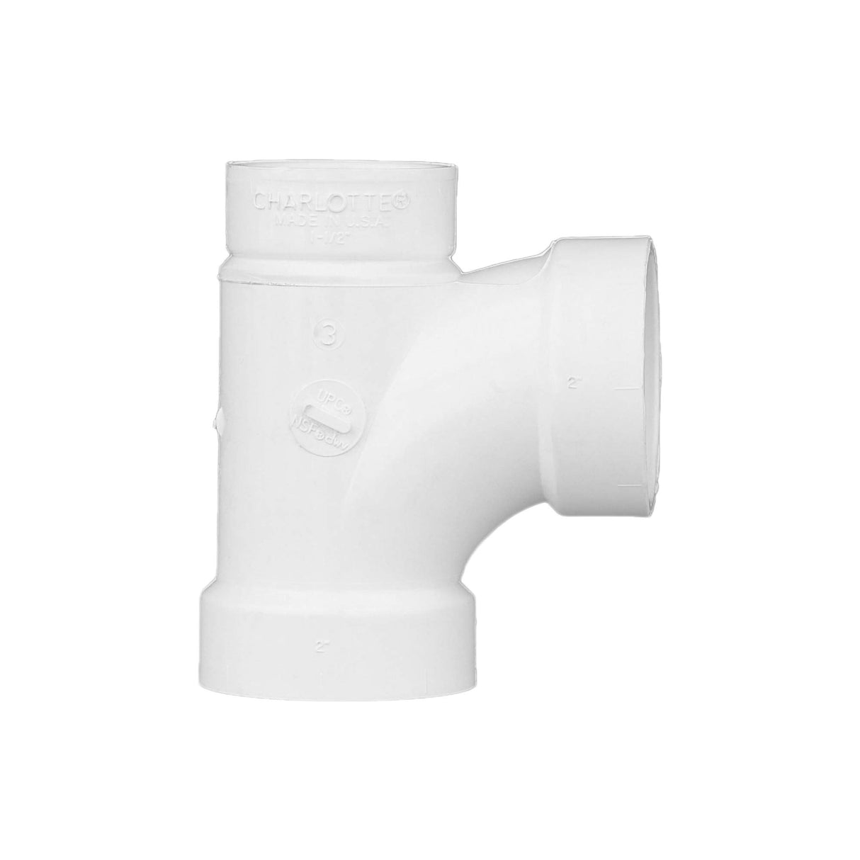 CHARLOTTE PIPE 2 x 1 1/2 x 1 1/2 DWVSANITARYTEE REDUC DWV (DRAIN, WASTE AND VENT) (1 Unit Piece)