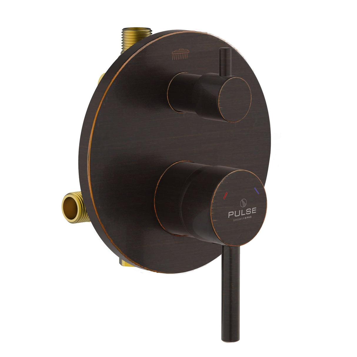 PULSE ShowerSpas 3005-RIVD-ORB Two Way Tru-Temp Pressure Balance 1/2" Rough-In Valve with Oil-Rubbed Bronze Trim Kit