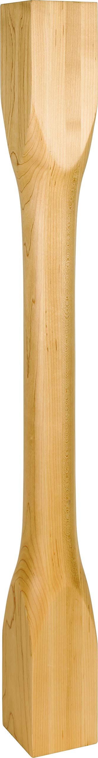 Hardware Resources P83-5-42-HMP 5" W x 5" D x 42" H Hard Maple Cathedral Turned Post