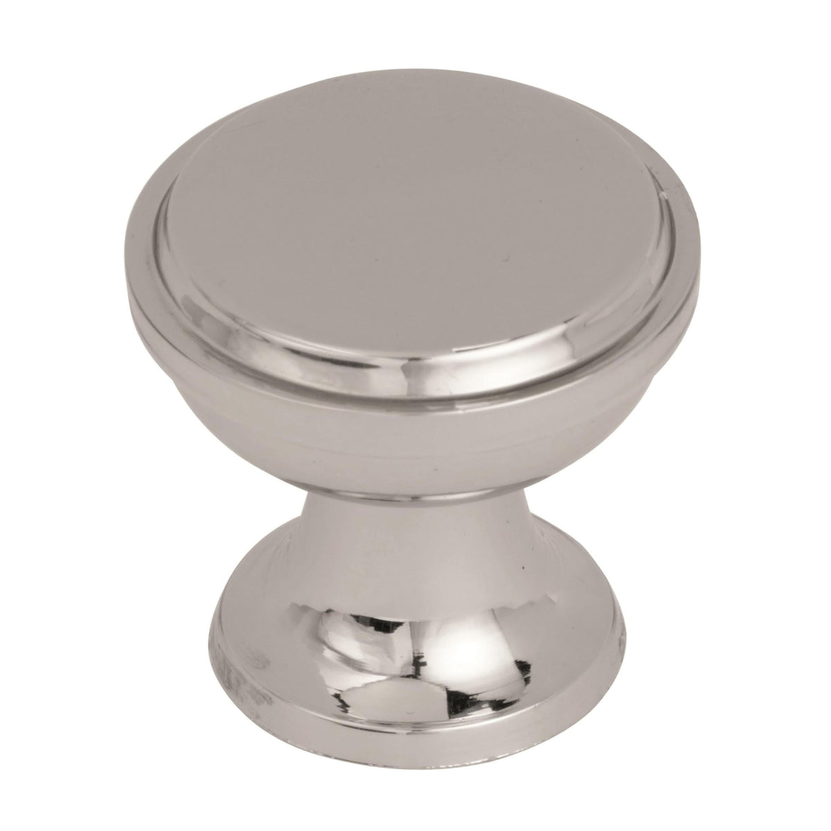 Amerock Cabinet Knob Polished Nickel 1-3/16 inch (30 mm) Diameter Westerly 1 Pack Drawer Knob Cabinet Hardware