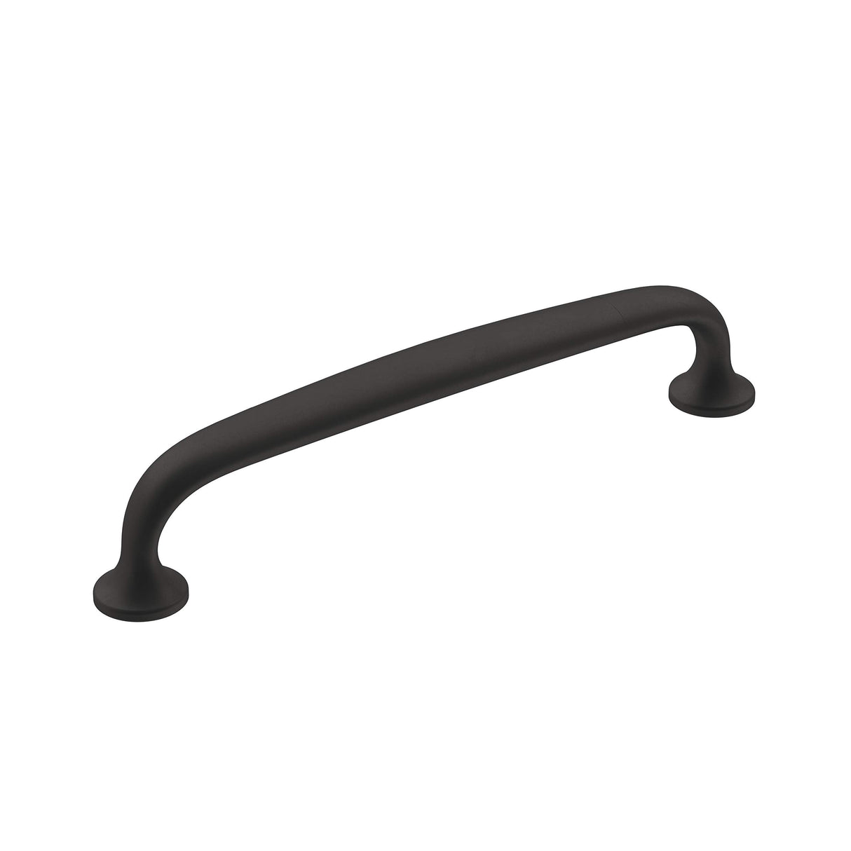 Amerock Cabinet Pull Matte Black 5-1/16 inch (128 mm) Center-to-Center Renown 1 Pack Drawer Pull Cabinet Handle Cabinet Hardware