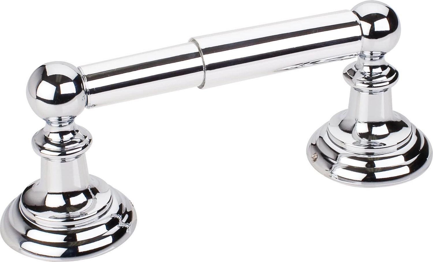 Elements BHE5-01SN-R Fairview Satin Nickel Spring-Loaded Paper Holder - Retail Packaged