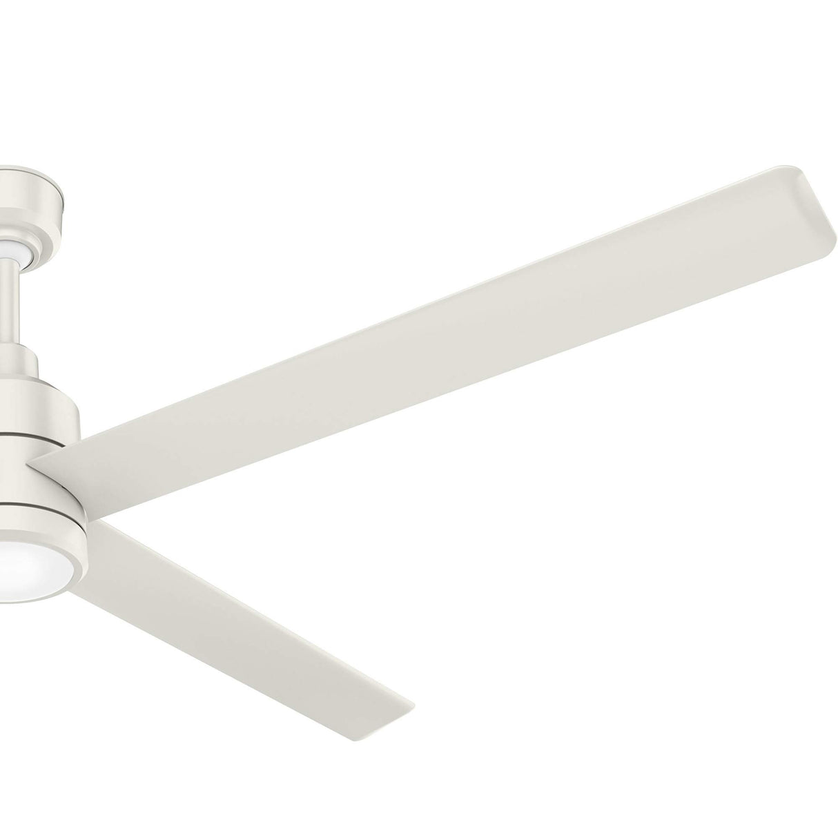 Hunter Fan Company, 76025, 96 inch Trak White Indoor / Outdoor Commercial Ceiling Fan with LED Light Kit and Wall Control