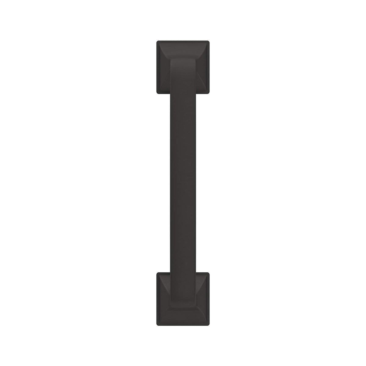 Amerock Cabinet Pull Matte Black 3-3/4 inch (96 mm) Center-to-Center Ville 1 Pack Drawer Pull Cabinet Handle Cabinet Hardware