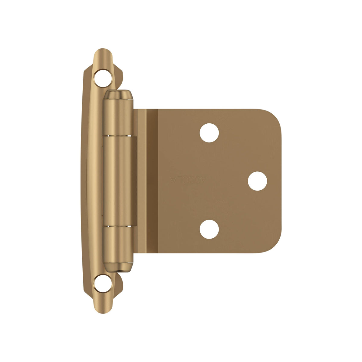 Amerock BPR7630CZ Reverse Bevel Face Frame Cabinet Hinge Variable Overlay Self Closing Face Mount Champagne Bronze Kitchen Cabinet Door Hinge 1 Pair/2 Pack Functional Hardware