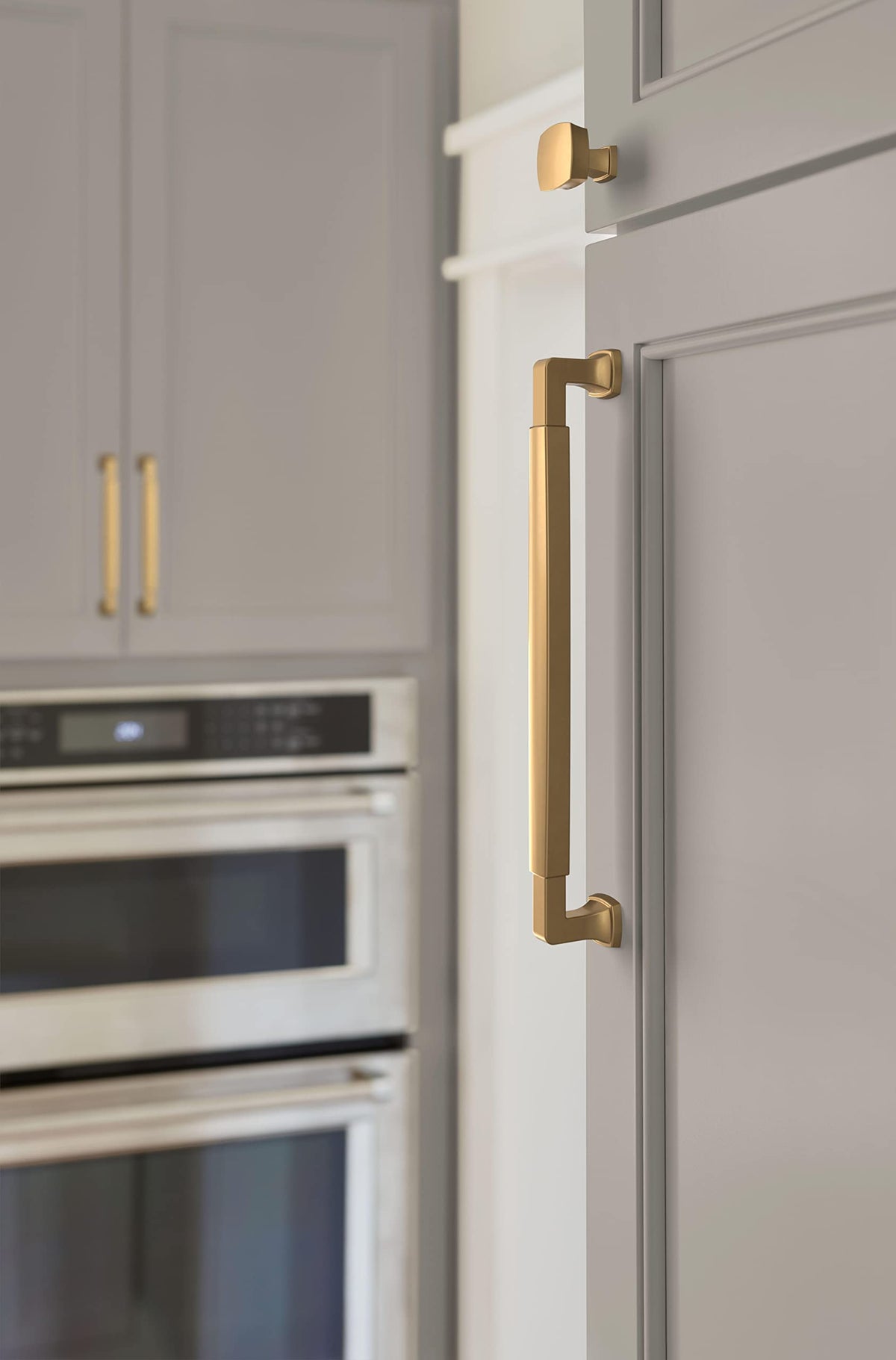 Amerock Cabinet Pull Champagne Bronze 8-13/16 inch (224 mm) Center-to-Center Stature 1 Pack Drawer Pull Cabinet Handle Cabinet Hardware