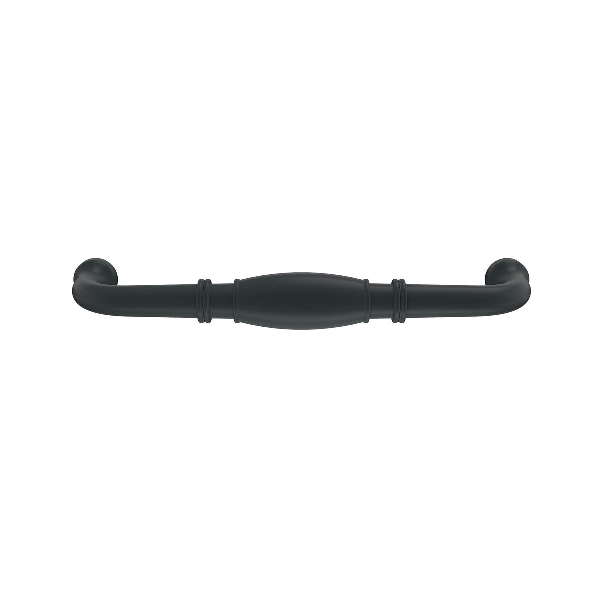 Amerock Cabinet Pull Matte Black 6-5/16 inch (160 mm) Center-to-Center Granby 1 Pack Drawer Pull Drawer Handle Cabinet Hardware