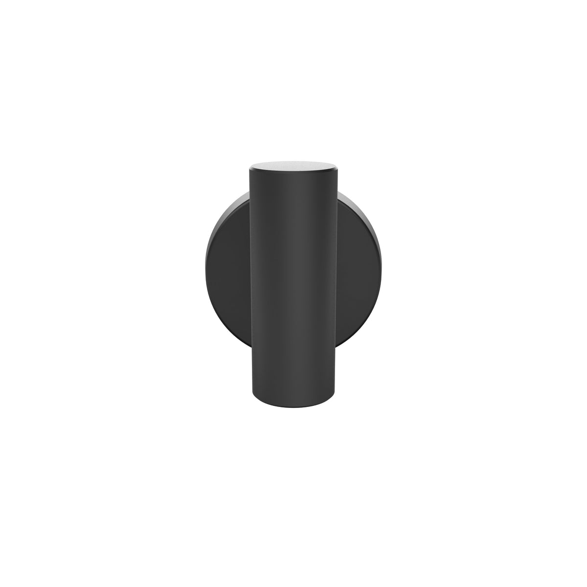 Amerock BH26542MB Matte Black Single Robe Hook 2-1/4 in. (57 mm) Length Towel Holder Arrondi Towel Hook for Bathroom Bathroom Hardware Bath Accessories