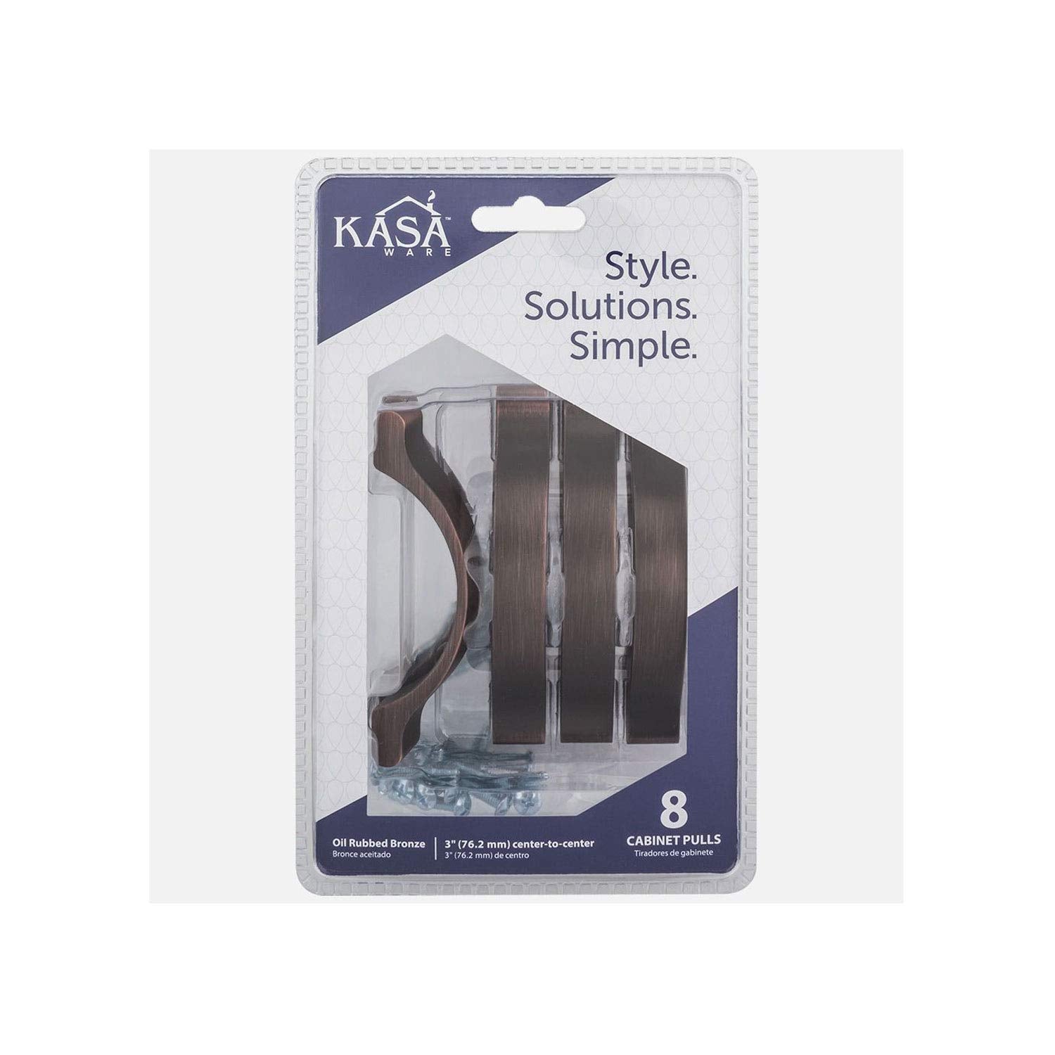 KasaWare K8683BORB-8 4-1/16" Overall Length Arch Pull, 8-pack