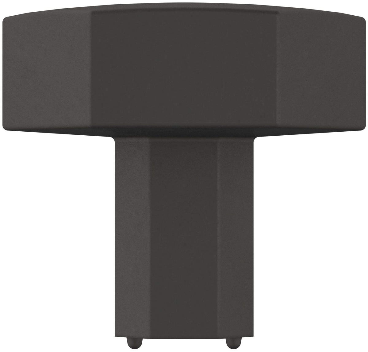 Amerock Cabinet Knob Matte Black 1-1/4 inch (32 mm) Diameter Caliber 1 Pack Drawer Knob Cabinet Hardware