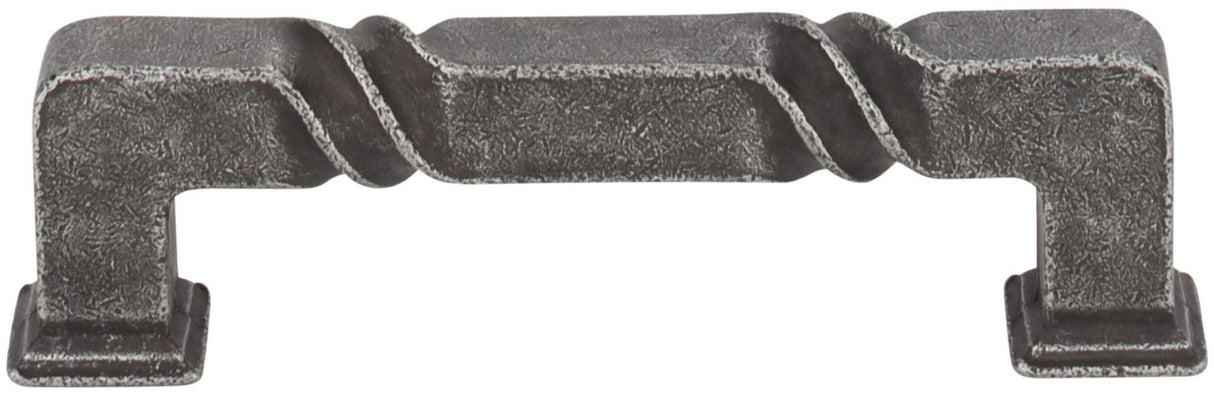Jeffrey Alexander 602-96BLK 96 mm Center-to-Center Matte Black Rustic Twist Tahoe Cabinet Pull