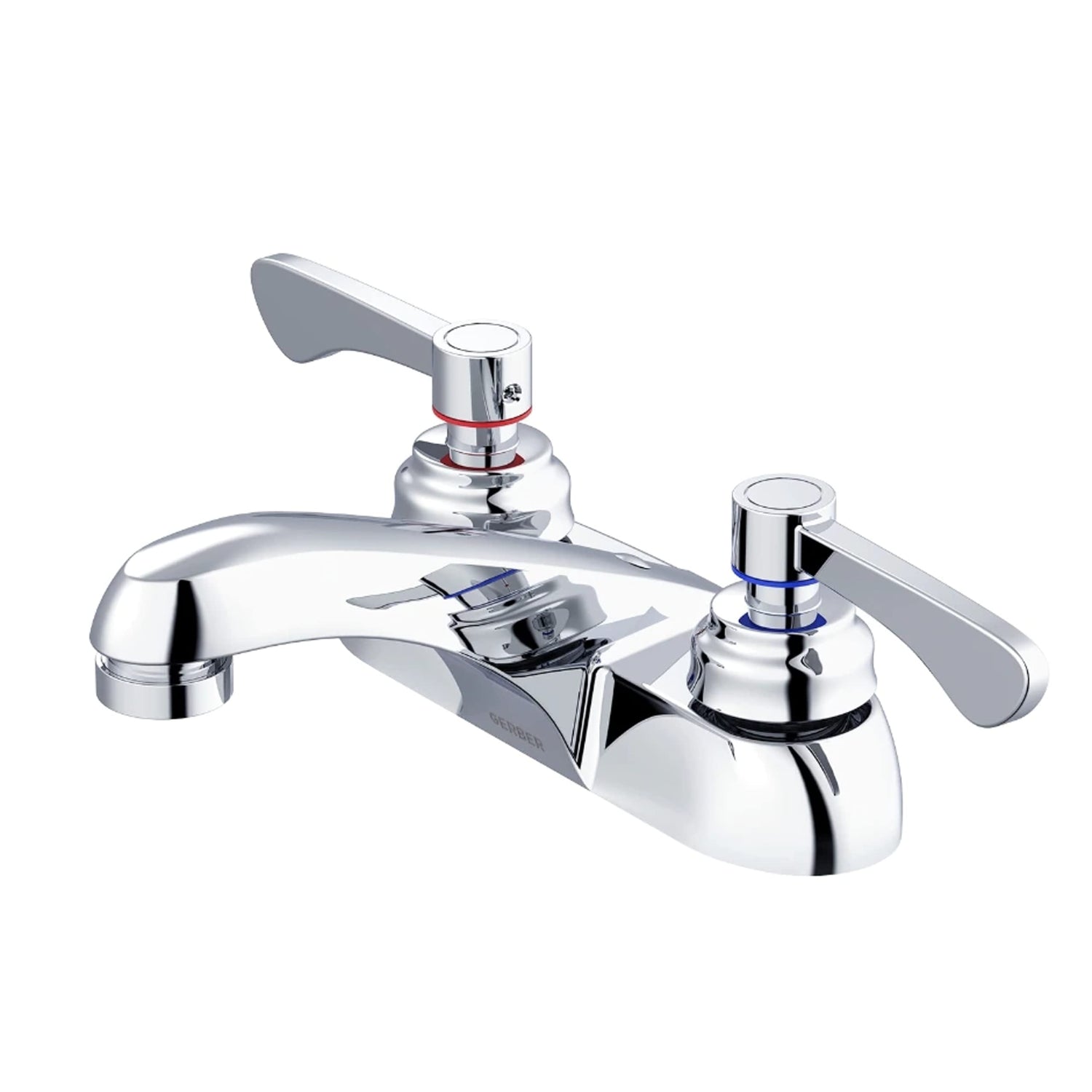 Gerber GC444541 Chrome Commercial Two Handle Centerset Lavatory Faucet Less Drain 0...