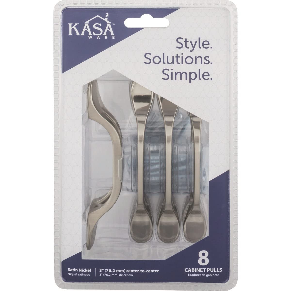 KasaWare K9973SN-8 5" Overall Length Spoon Foot Pull, 8-pack