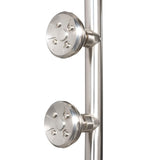 PULSE ShowerSpas 1089-BN Lanai Shower System, 8" Rain Showerhead, 5-Function Hand Shower, 3 Body Spray Jets, Adjustable Slide Bar, Brushed Nickel