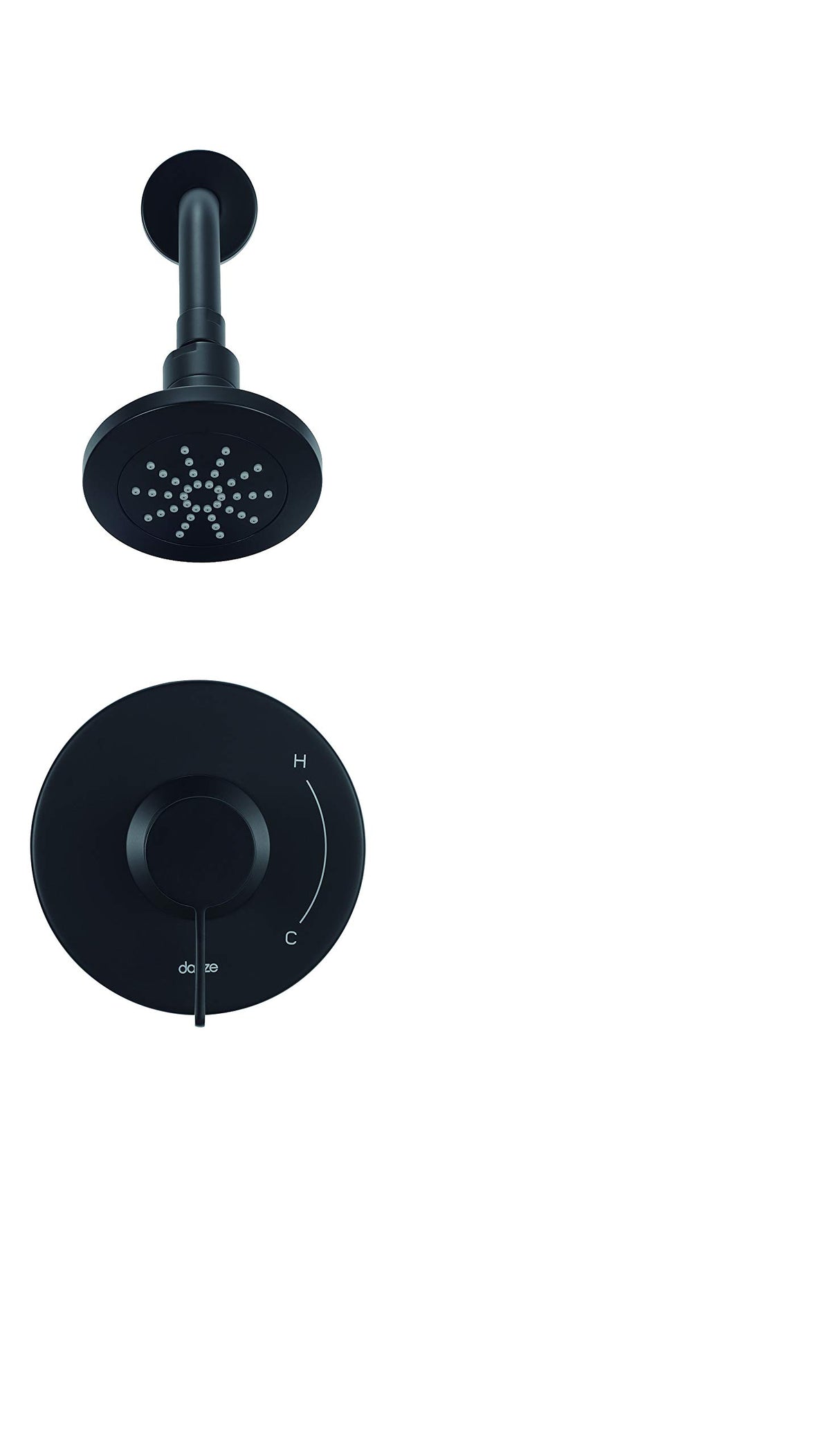 Gerber D501530BSTC Satin Black Amalfi Shower-only Trim Kit, 1.75GPM