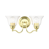 Livex Lighting 16932-02 Moreland 2 Light Vanity Sconce, Polished Brass