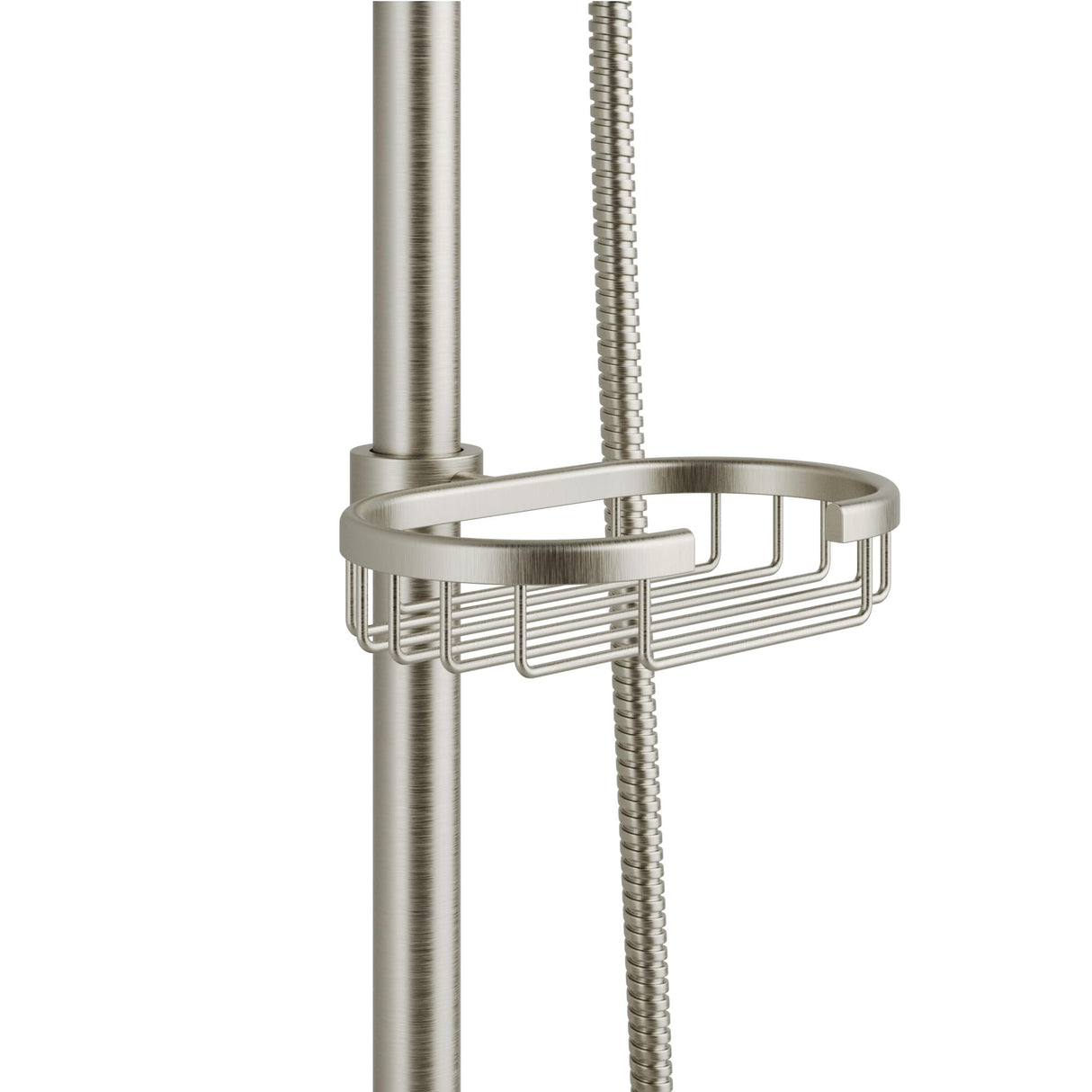 PULSE ShowerSpas 1011-III-BN Kauai III Shower System with 8" Rain Showerhead, 5-Function Hand Shower, Adjustable Slide Bar and Soap Dish, Brushed Nickel Finish