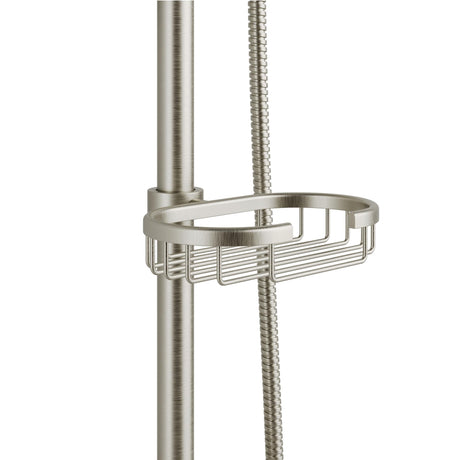 PULSE ShowerSpas 1011-III-BN Kauai III Shower System with 8" Rain Showerhead, 5-Function Hand Shower, Adjustable Slide Bar and Soap Dish, Brushed Nickel Finish