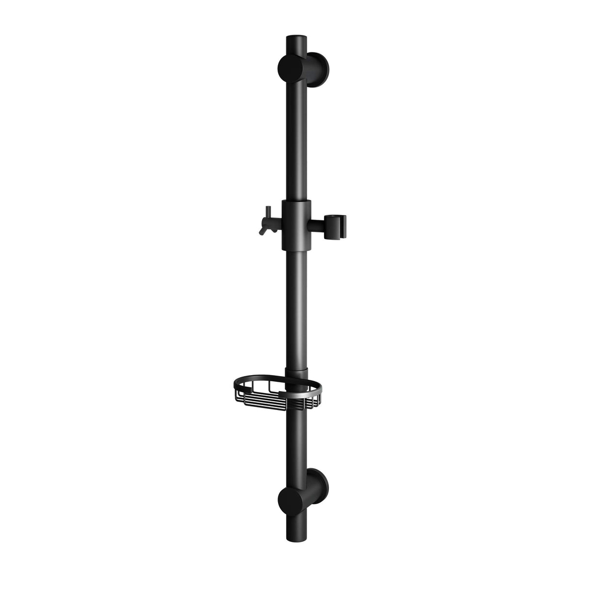 PULSE ShowerSpas 1010-MB Matte Black Adjustable Slide Bar Shower Panel Accessory