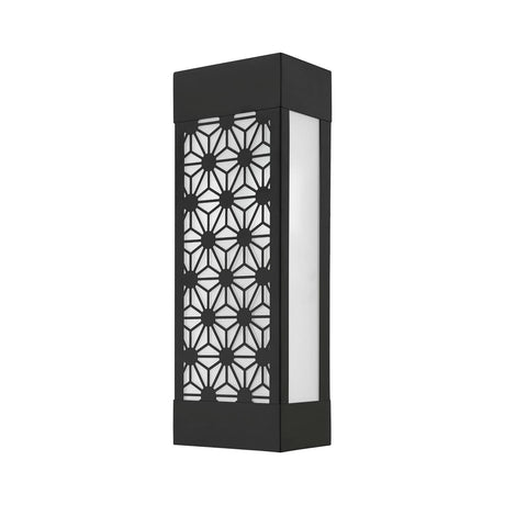 Livex Lighting 24322-04 Berkeley - 2 Light Outdoor ADA Wall Sconce in Nordic Style-17 Inches Tall and 6 Inches Wide, Finish Color: Black