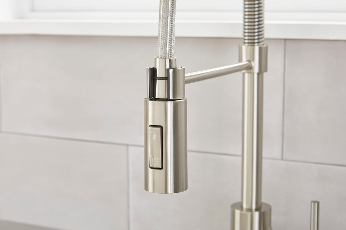 Gerber D451288SS The Foodie Pre-rinse Single Handle Spring-spout Kitchen Faucet -...