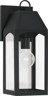 Capital Lighting 946311BK Burton 1 Light Outdoor Wall Lantern Black