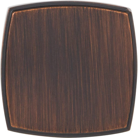 Jeffrey Alexander 141L-DBAC 1-3/4" Overall Length Brushed Oil Rubbed Bronze Square Renzo Cabinet Knob