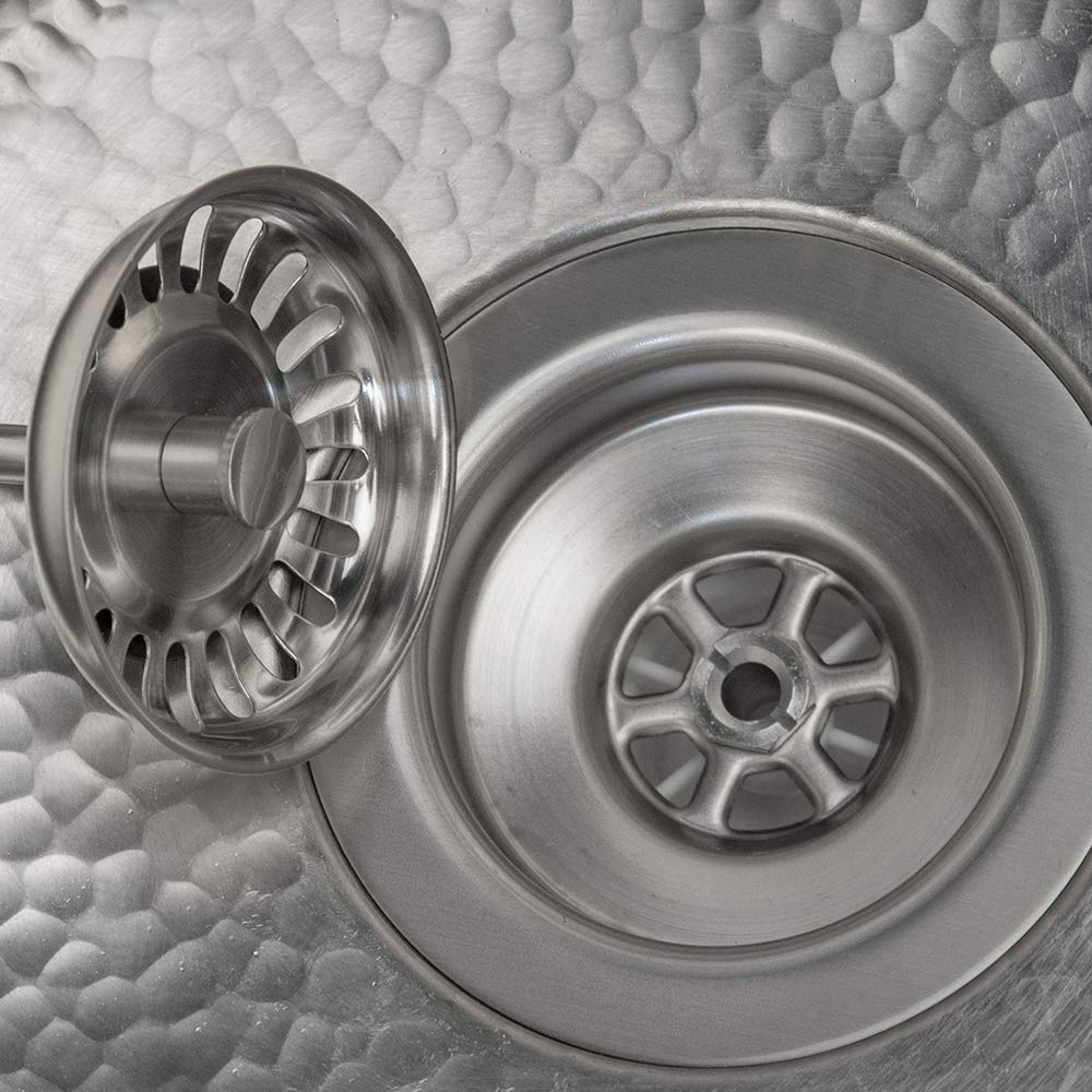 Premier Copper Products D-132BN 3.5-Inch Kitchen Prep Bar Basket Strainer Drain Flange