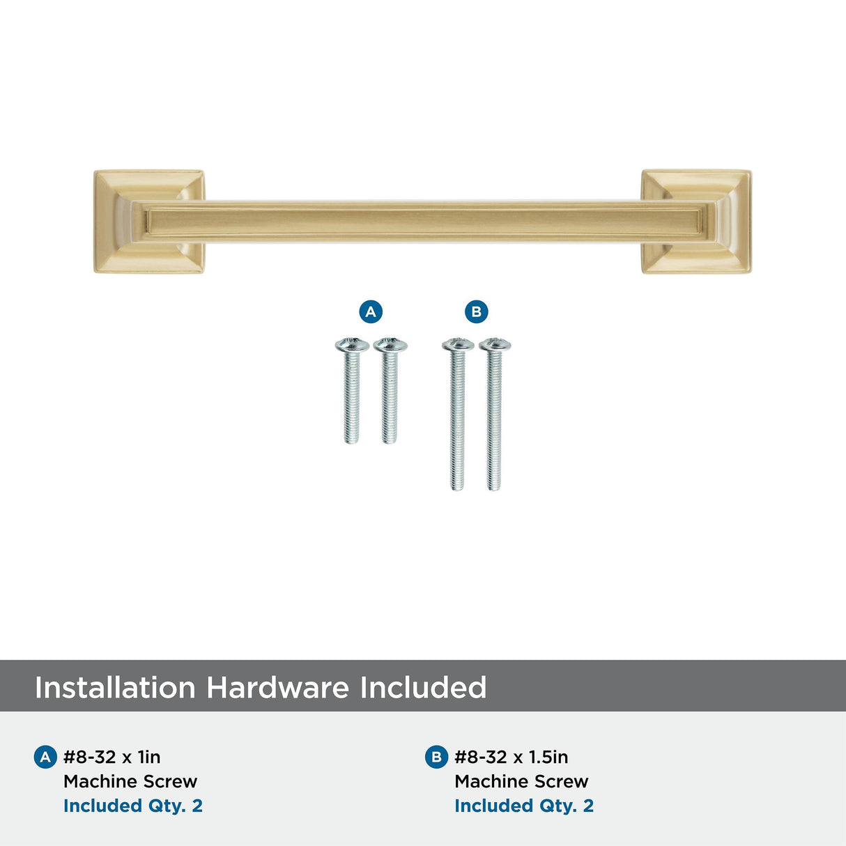 Amerock Cabinet Pull Champagne Bronze 3-3/4 inch (96 mm) Center to Center Mulholland 1 Pack Drawer Pull Drawer Handle Cabinet Hardware